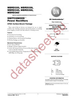 MBRD330 datasheet  